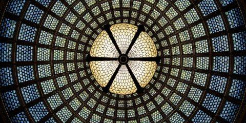 stained glass dome